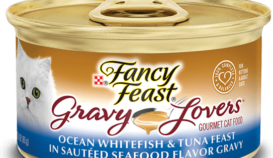Fancy Feast Gravy Lovers Ocean Whitefish & Tuna Feast In Sautéed Seafood Flavor Gravy